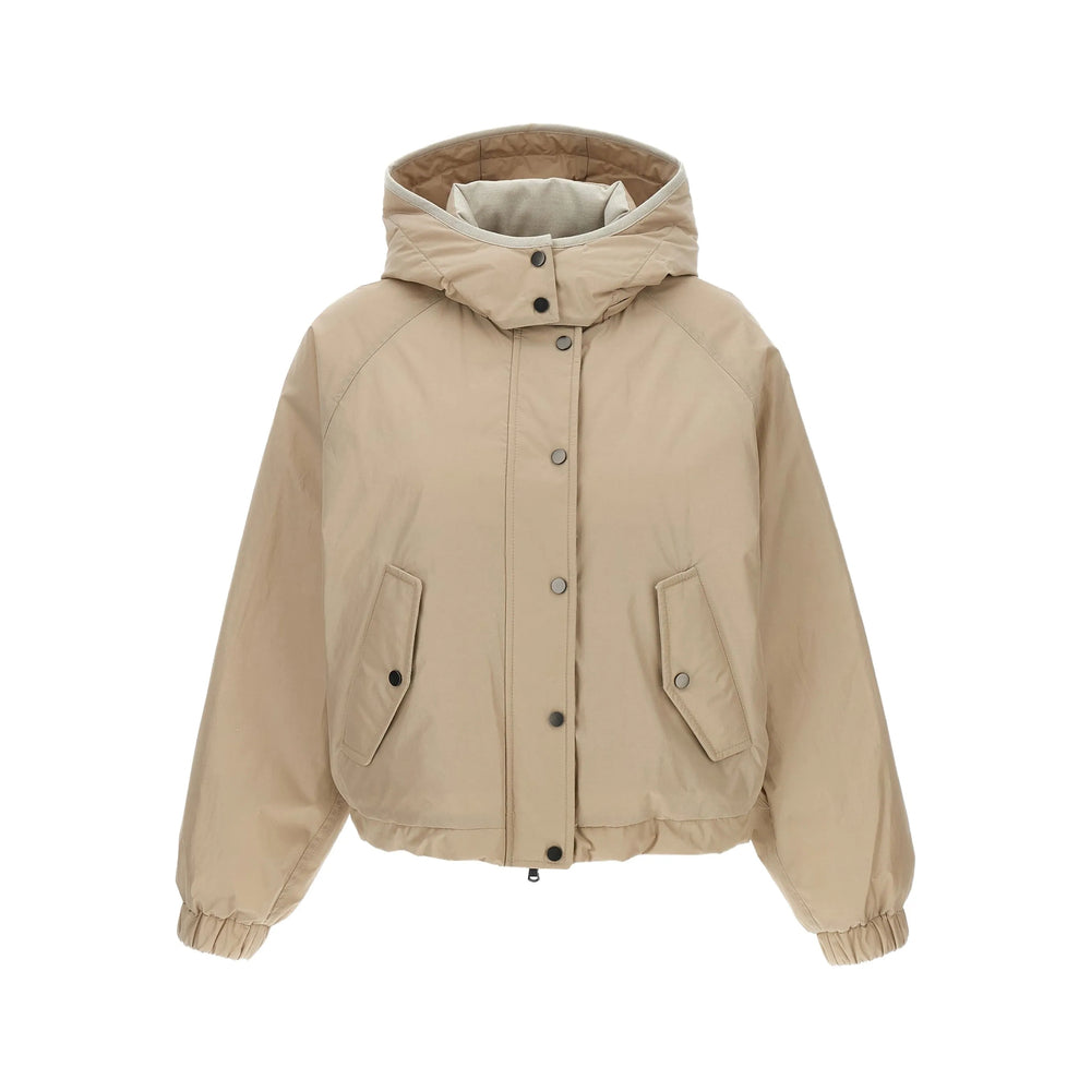 Brunello Cucinelli Neutrals Jackets - Bomber Jackets Women