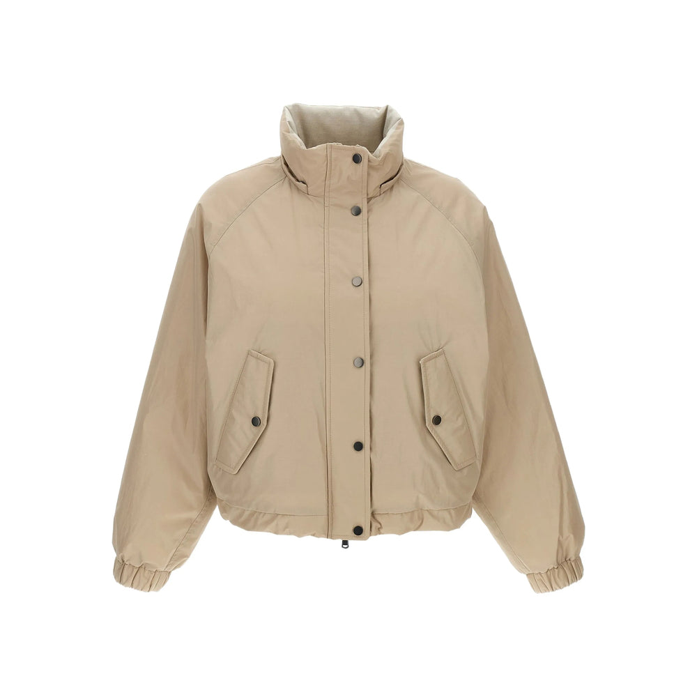 Brunello Cucinelli Neutrals Jackets - Bomber Jackets Women