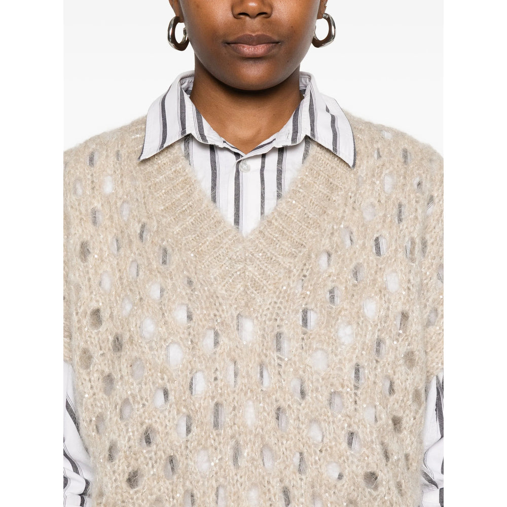 Brunello Cucinelli Neutrals Tops - Vests & Tank Tops Women