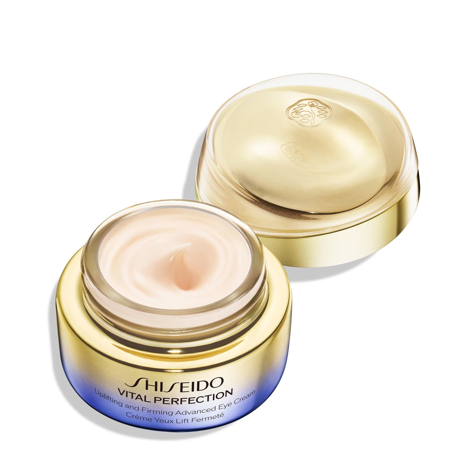 Shiseido Vital Perfection Uplifting and Firming Advanced Eye Cream - 15 mL - Improve Under-Eye Bags, Wrinkles & Dark Circles - Includes Exclusive Massage Roller Tool