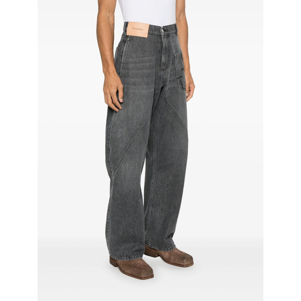 Jw Anderson Grey Denim - Regular & Straight-Leg Jeans Men