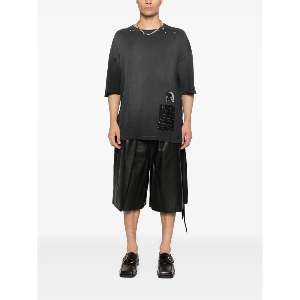 Ann Demeulemeester Black T-Shirts & Vests - T-Shirts Men