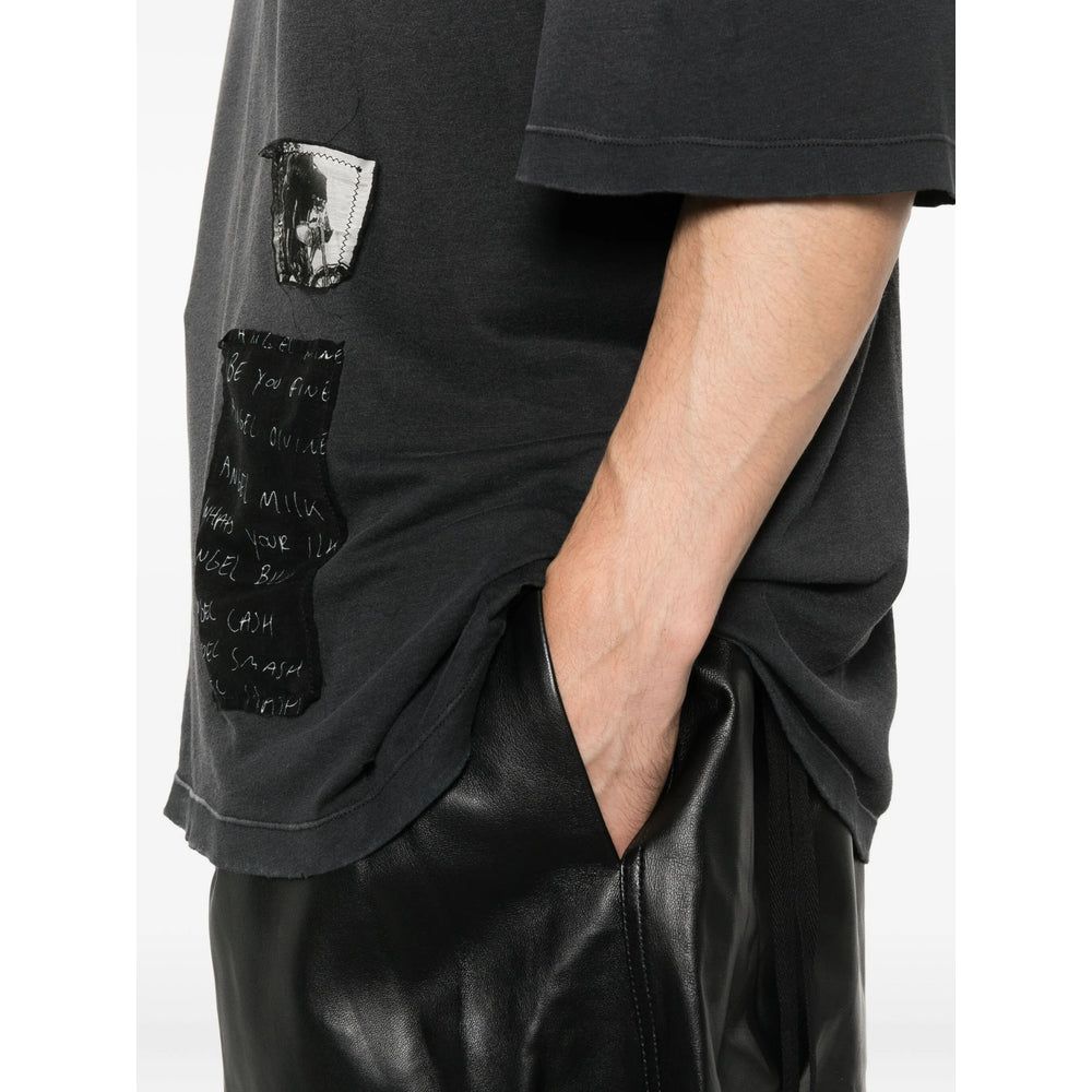Ann Demeulemeester Black T-Shirts & Vests - T-Shirts Men