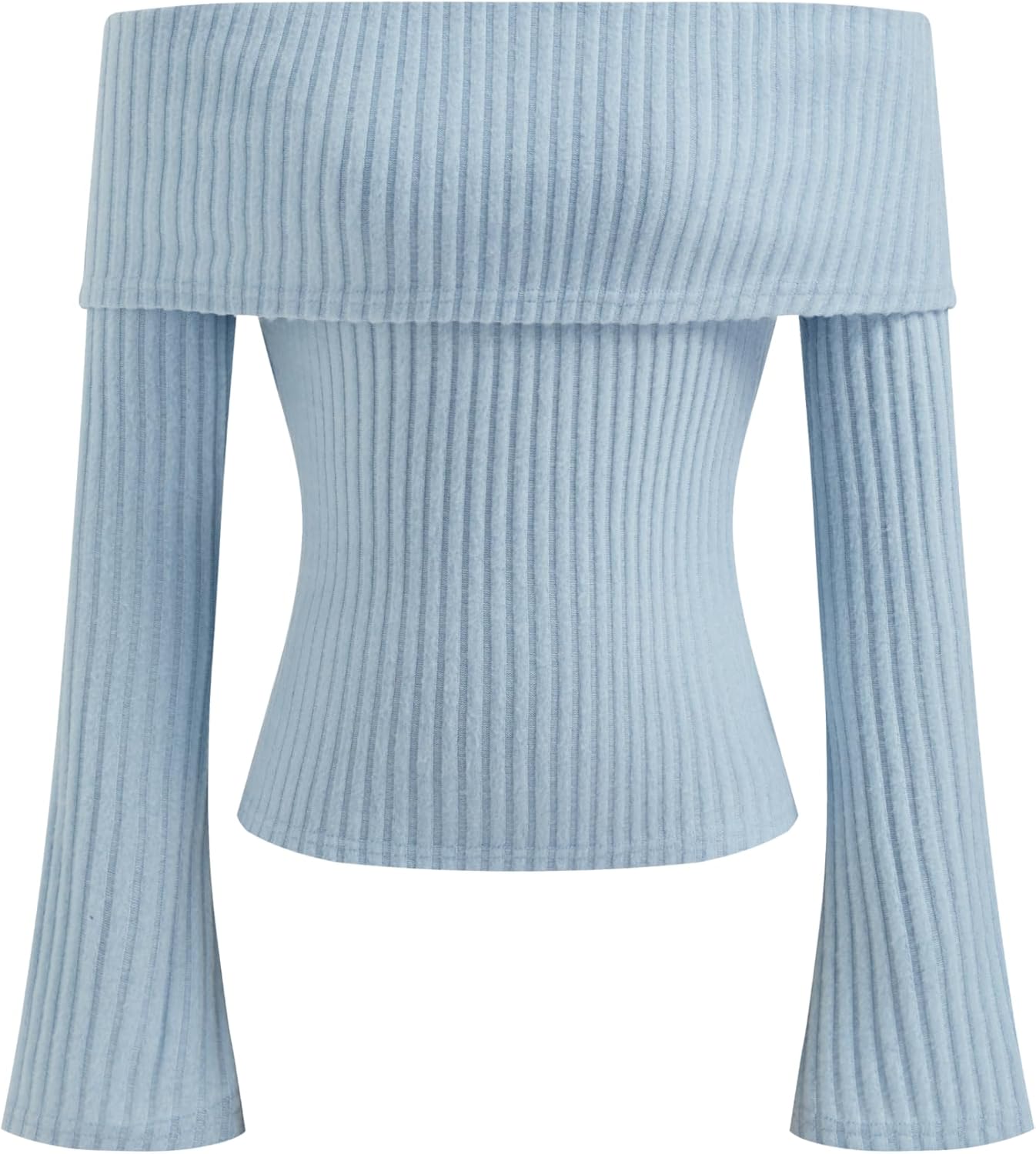 CIDER Off The Shoulder Tops for Women Long Sleeve Going Out Y2K Tops Knit Pullover Fall Outfits Trendy 2025