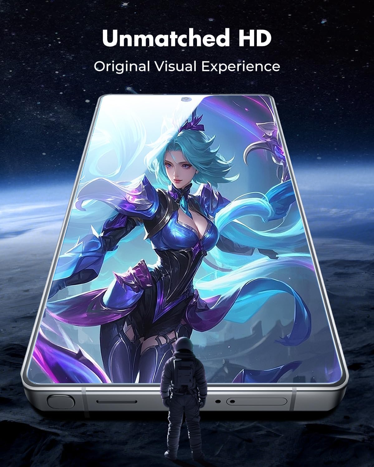 UNBREAKcable Screen Protector for Samsung Galaxy S25 Ultra [3-Pack] [9H] [Fingerprint Friendly] [HD Clarity] [Anti-Scratch] [Bubble-Free] [Easy Installation] Tempered Glass 6.9 Inch