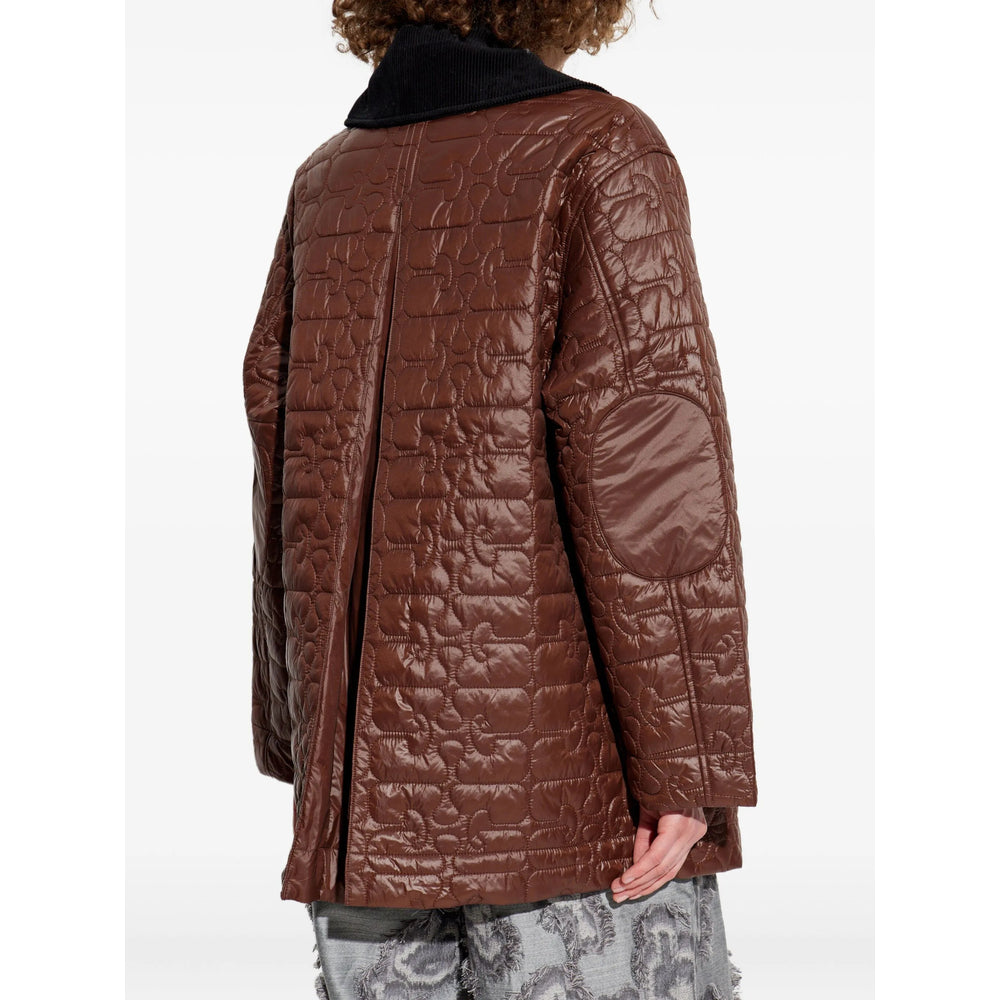 Ganni Brown Coats - Single Breasted Coats Women