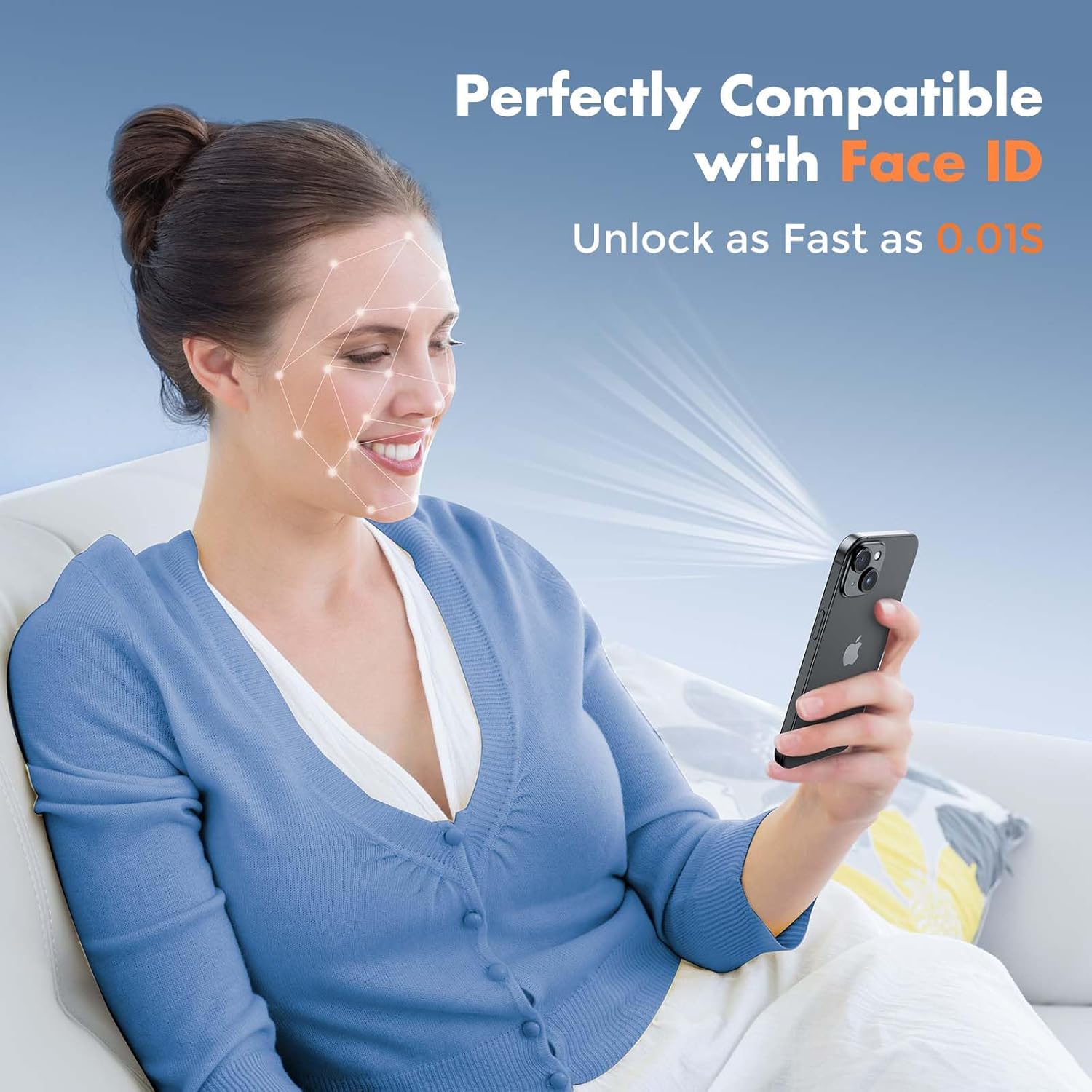 UNBREAKcable 3-Pack Screen Protector for iPhone 15, Double Shatterproof Tempered Glass [Easy Installation Frame] [99.99% HD Clear] [9H Hardness] [Full Coverage] [Case Friendly] for Apple 15 6.1 inch