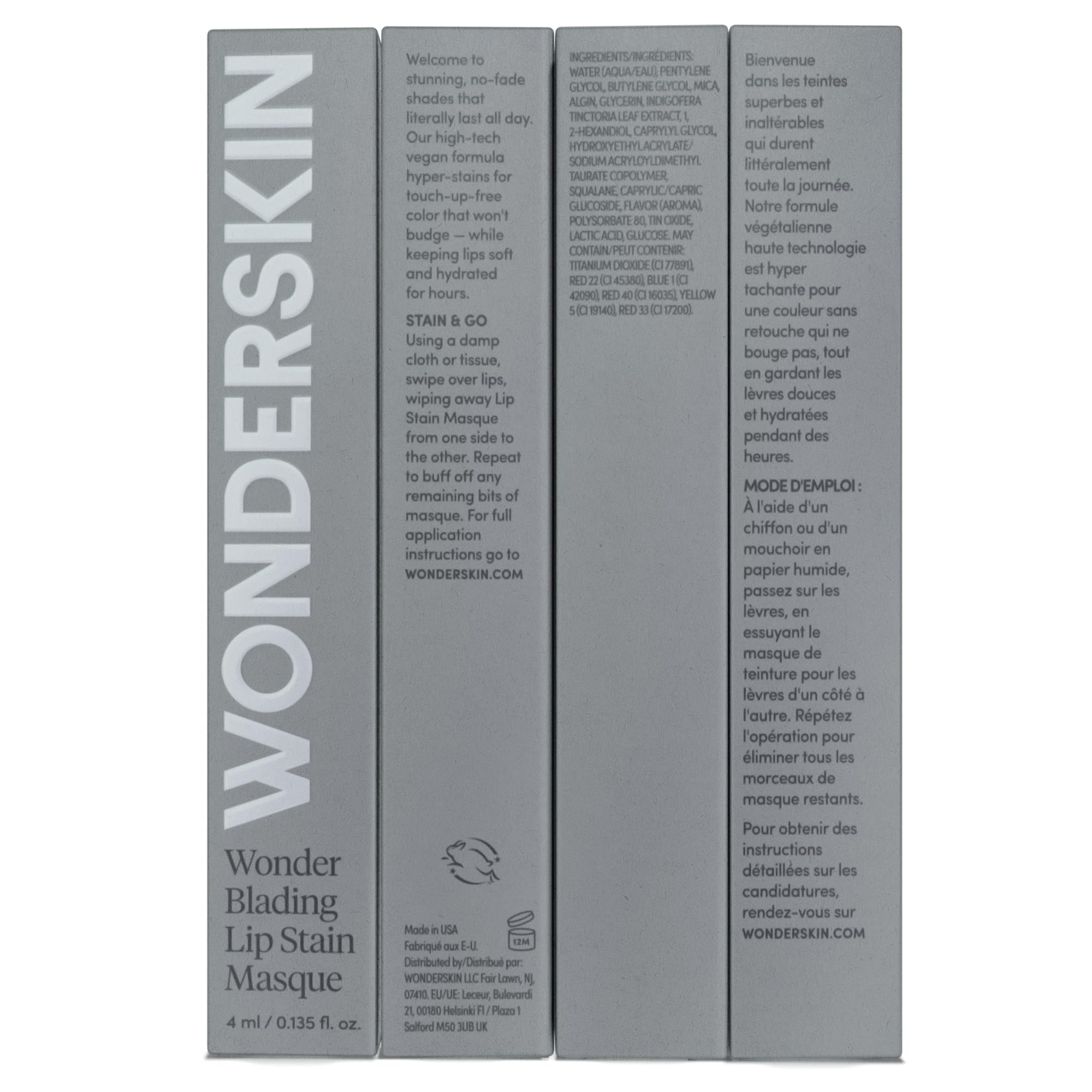 Wonderskin Wonder Blading All Day Lip Stain Peel Off Masque - Long Lasting, Waterproof and Transfer Proof Pink Lip Tint, Matte Finish Peel Off Makeup (Beautiful Masque)