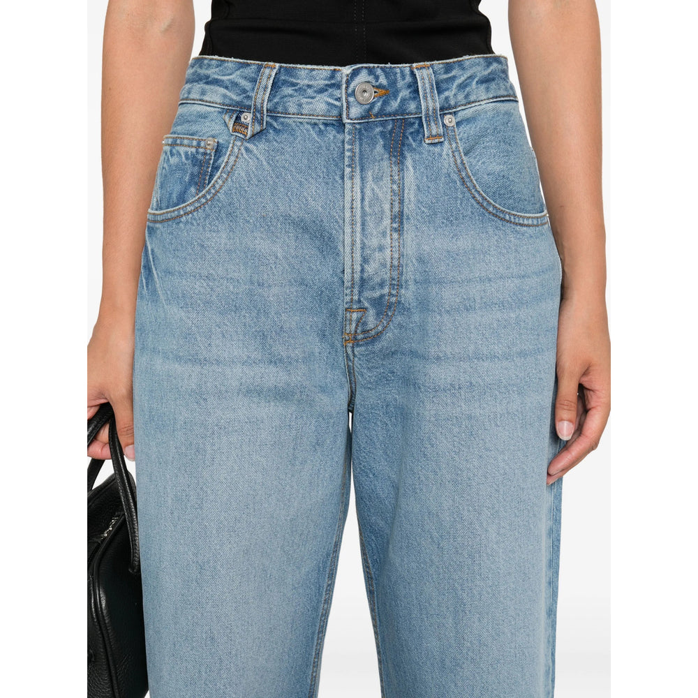 Jacquemus Blue Denim - Wide-Leg Jeans Women