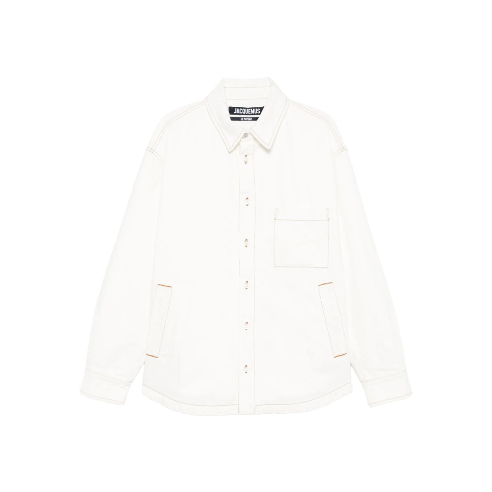 Jacquemus Neutrals Jackets - Shirt Jackets Men