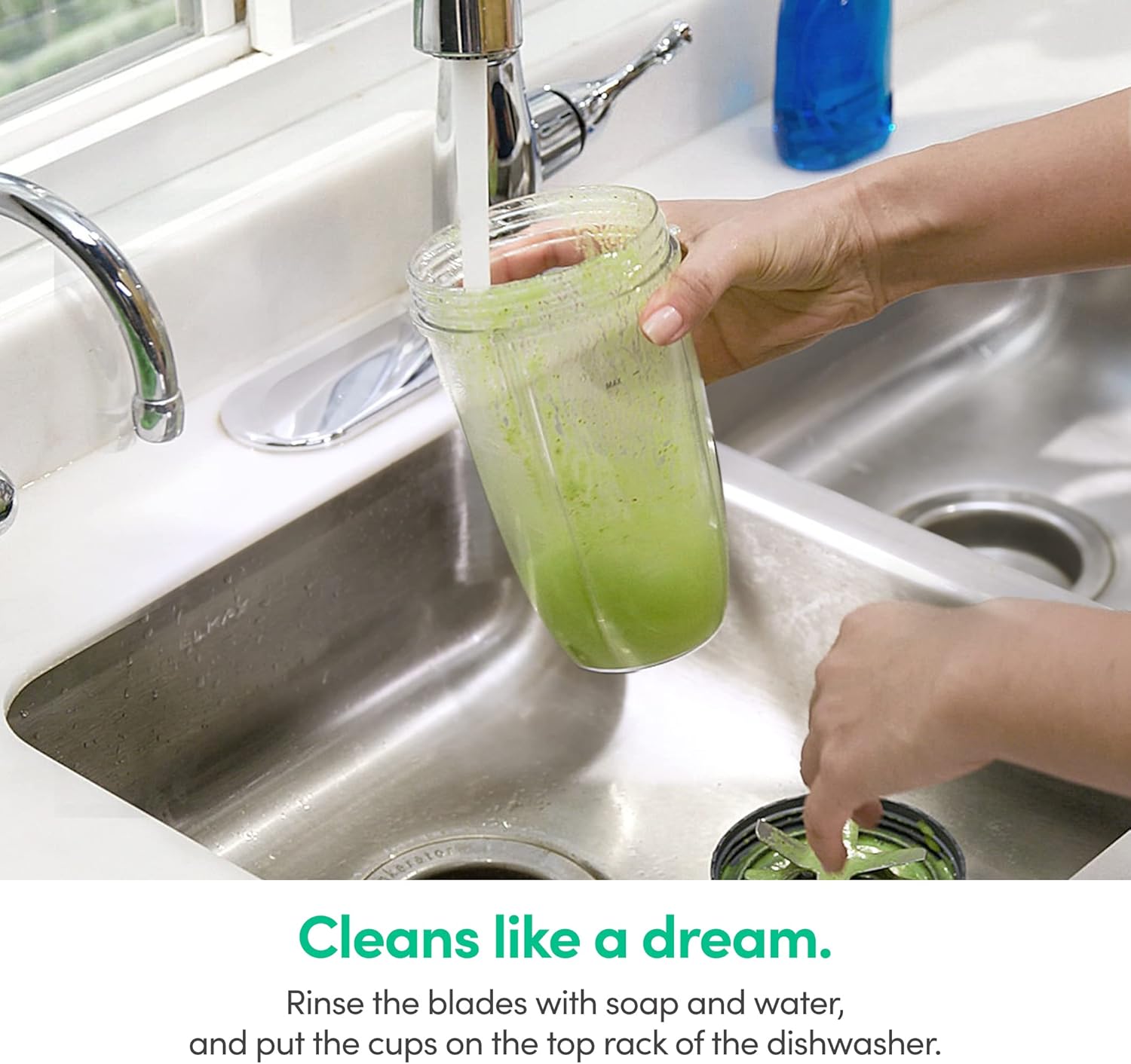 nutribullet Personal Blender, Shakes, Smoothies, Food Prep, and Frozen Blending, 24 Ounces, 600 Watt, Gray, NBR-0601WM