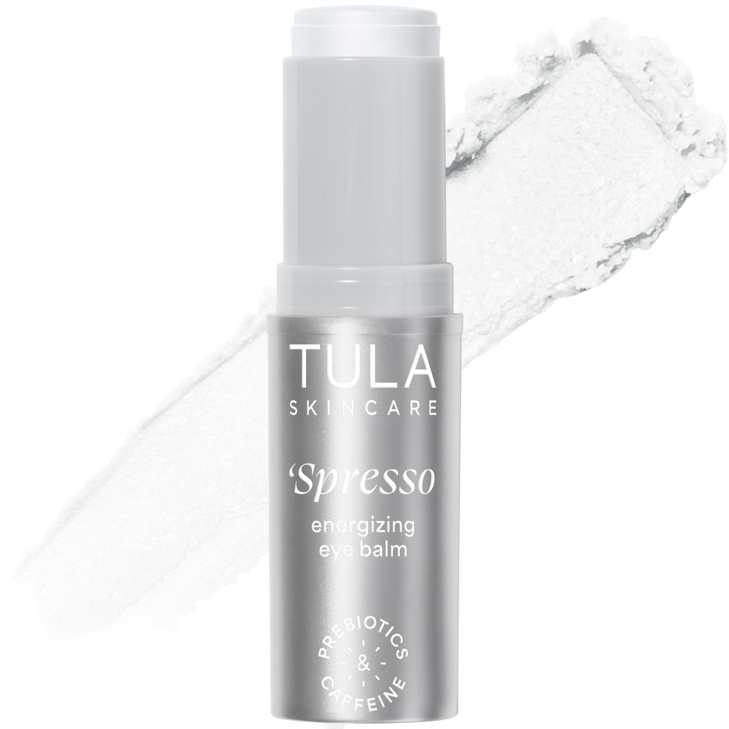 TULA Skin Care Spresso Energizing Eye Balm - Energizing & Hydrating Caffeine Under Eye Treatment for Dark Circles, Portable and Perfect to Use On-the-go, 0.35 oz.