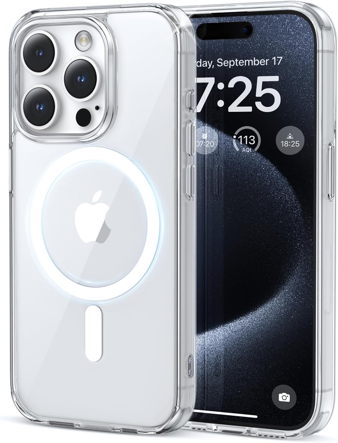 UNBREAKcable Case for iPhone 14 & iPhone 13, [Compatible with MagSafe] [Military Grade Shockproof] [Non-Slip] Translucent Matte Back and Soft TPU Edge Protective Case for iPhone 14/13 6.1", Black