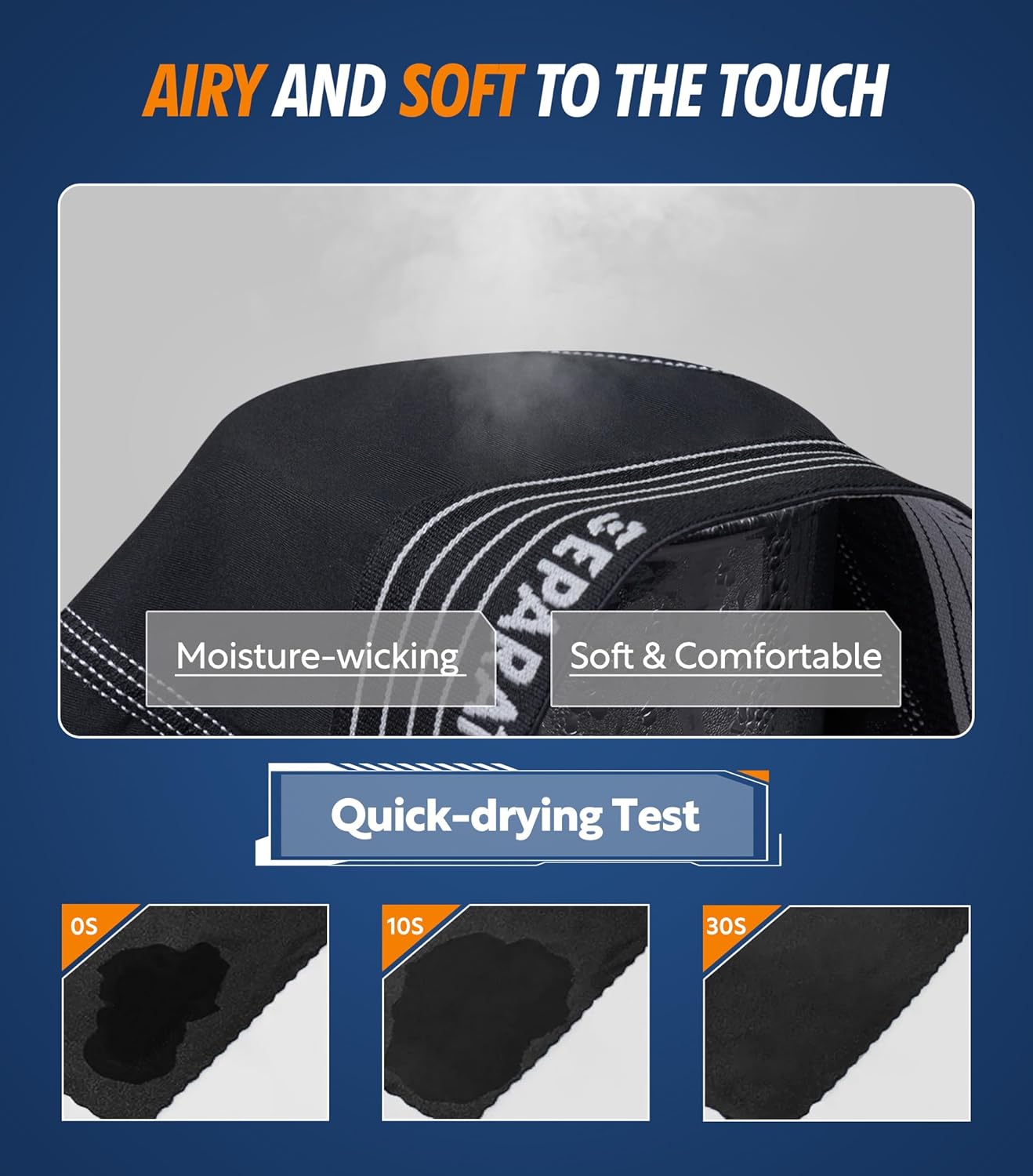 Separatec Mens Underwear with Pouch for balls Anti Chafing Underwear Men Athletic Sport Performance Long Boxer Briefs 3 Pack