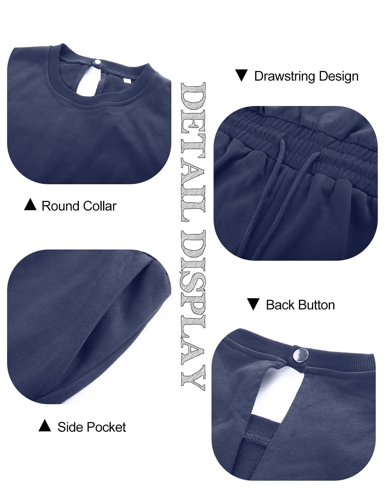 Flygo Womens Casual Jumpsuit Crewneck Cap Sleeve Long Wide Leg Pants One Piece Outfits Drawstring Romper with Pockets(LightGrey-M)