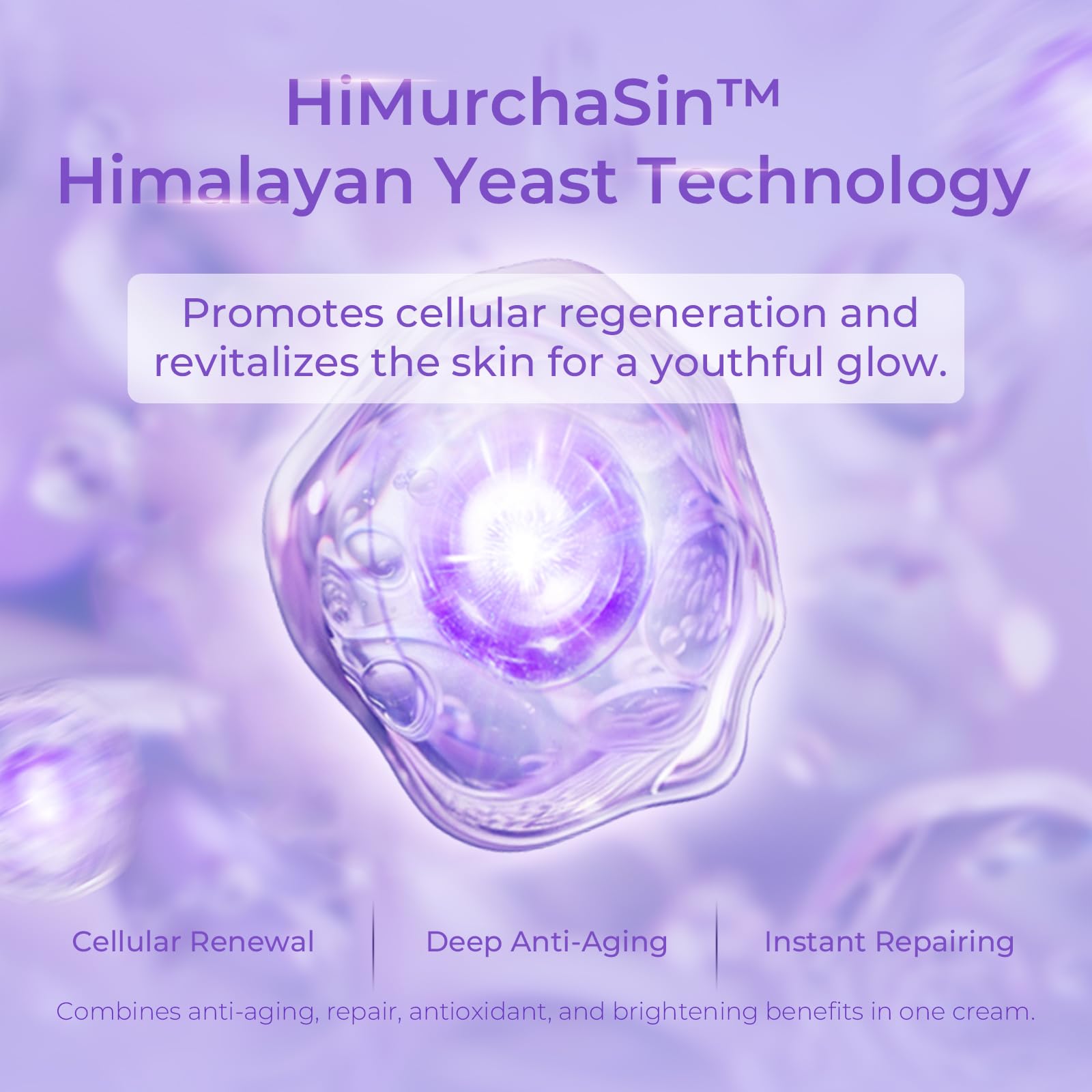 CHANDO HIMALAYA Repair Face Cream (55g/1.94oz) - Facial Essence Moisturizers with Peptides & Hyaluronic Acid & Ceramides for Renew Resurfacing, Visibly Hydrates & Plumps Skin