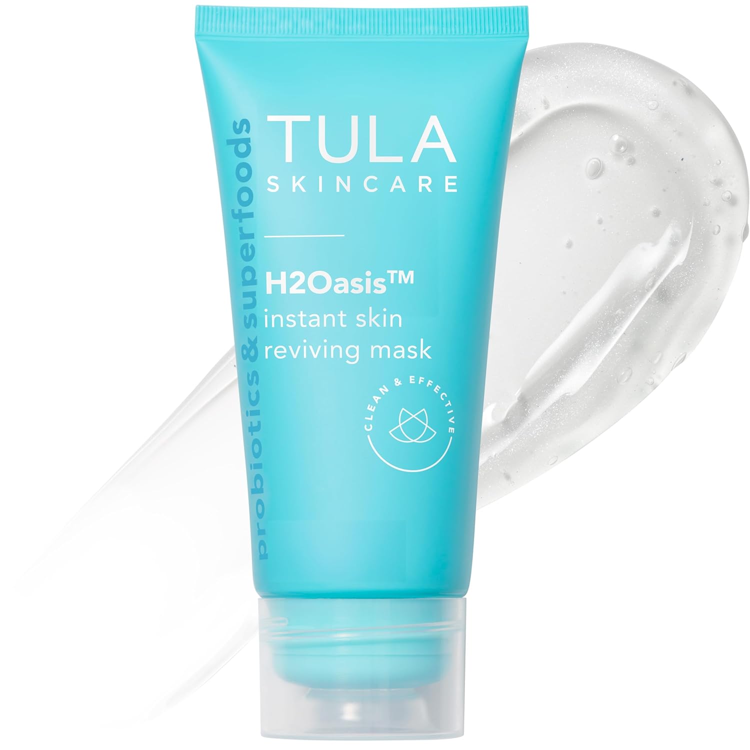 TULA Skin Care H2Oasis Instant Skin Reviving Mask - Hydrating Face Mask, Plumps and Energizes Tired Dehydrated Skin, Contains Resurrection Plant and Desert Lime, 2.7 Fl Oz.