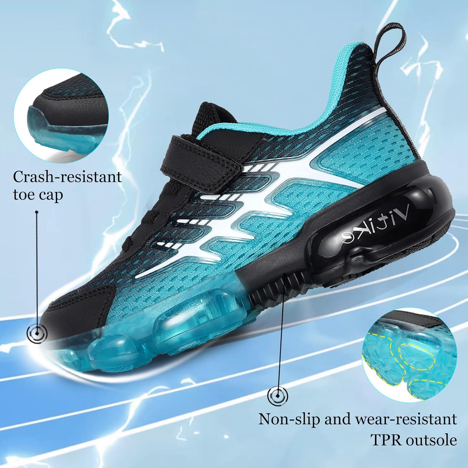 JMFCHI Kids Sneakers Boys Girls Tennis Running Shoes Outdoor Hiking Sneaker for Boys Athletic Breathable