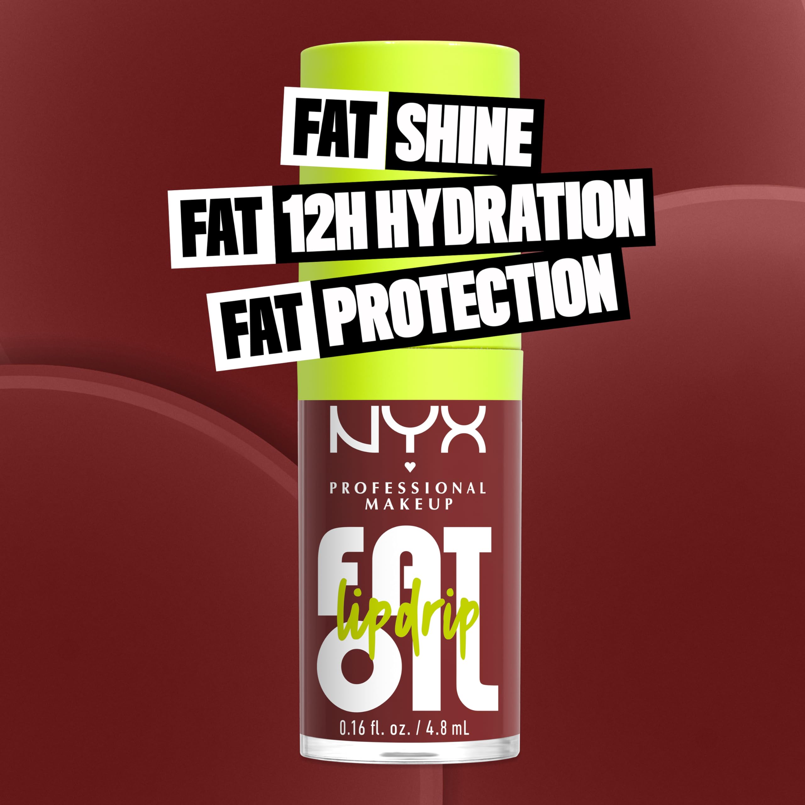 NYX PROFESSIONAL MAKEUP Fat Oil Lip Drip, Moisturizing Lip Oil Gloss, Vegan Tinted Formula, Up to 12 HR Hydration - Missed Call (Sheer Pink)