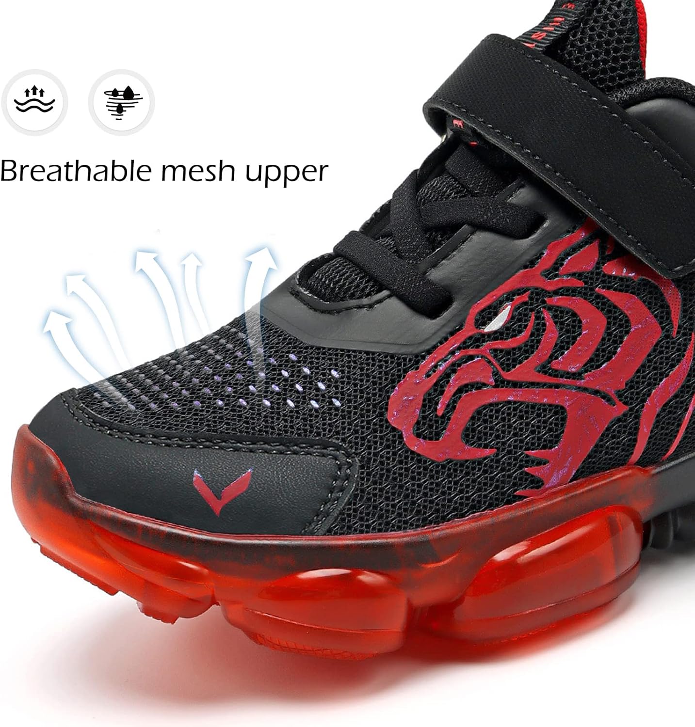 JMFCHI Boys Girls Kids' Sneakers Knitted Mesh Sports Shoes Breathable Lightweight Running Shoes for Kids Fashion Athletic Casual Shoes