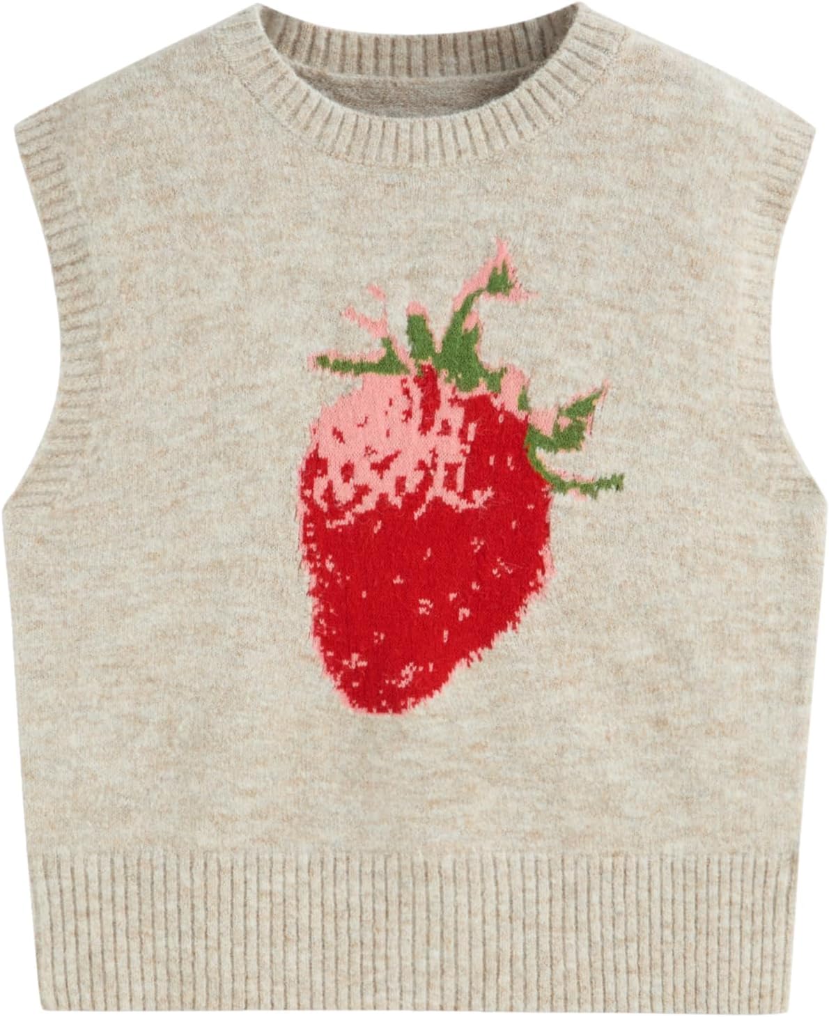 CIDER Women’s Sweater Vest Knit Sleeveless Pear Cute Graphic Sweater Vest Tank Top Fall Outfits
