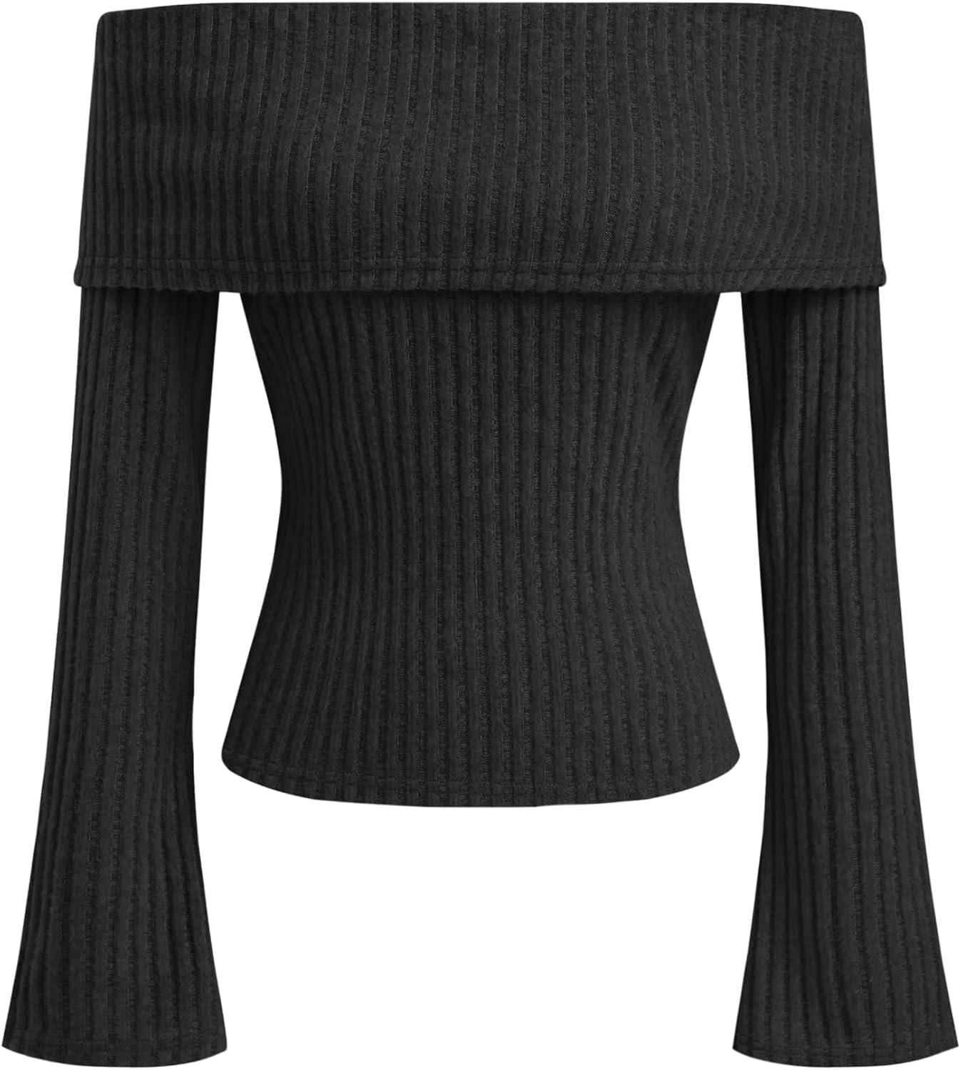CIDER Off The Shoulder Tops for Women Long Sleeve Going Out Y2K Tops Knit Pullover Fall Outfits Trendy 2025