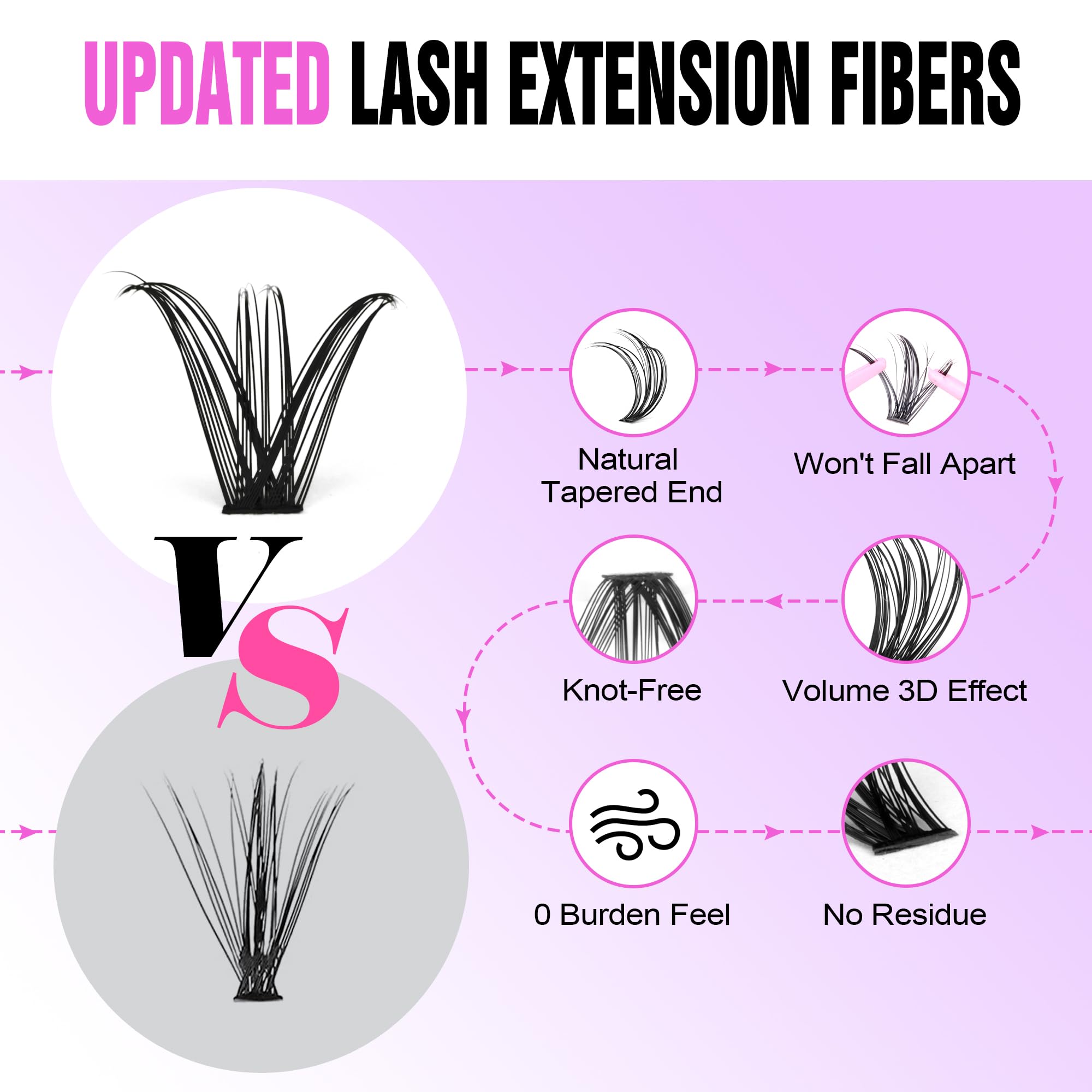Pawotence Lash Extension Kit DIY 280pcs Lash Clusters Eyelash Extension Kit, 9-16mm 30D 40D Individual Lashes Kit with Lash Bond and Seal, Lash Tweezers for Self Use (30D&40D, 0.07D, 9-16mm, Kit)