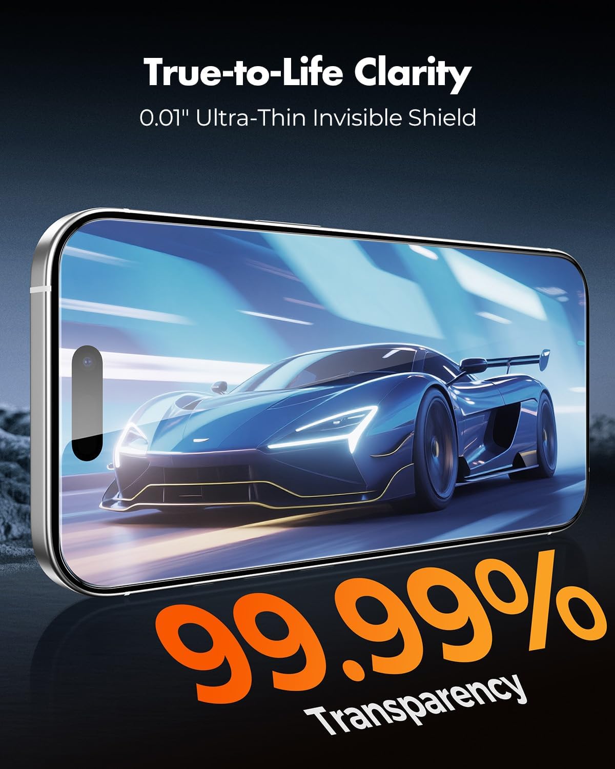 UNBREAKcable for iPhone 16 Pro Screen Protector 4+2 Pack [9H+ Military-Grade Shatterproof] [Effortless Bubble-Free Installation] Ultra HD Clarity Tempered Glass with Lens Protector, Case friendly