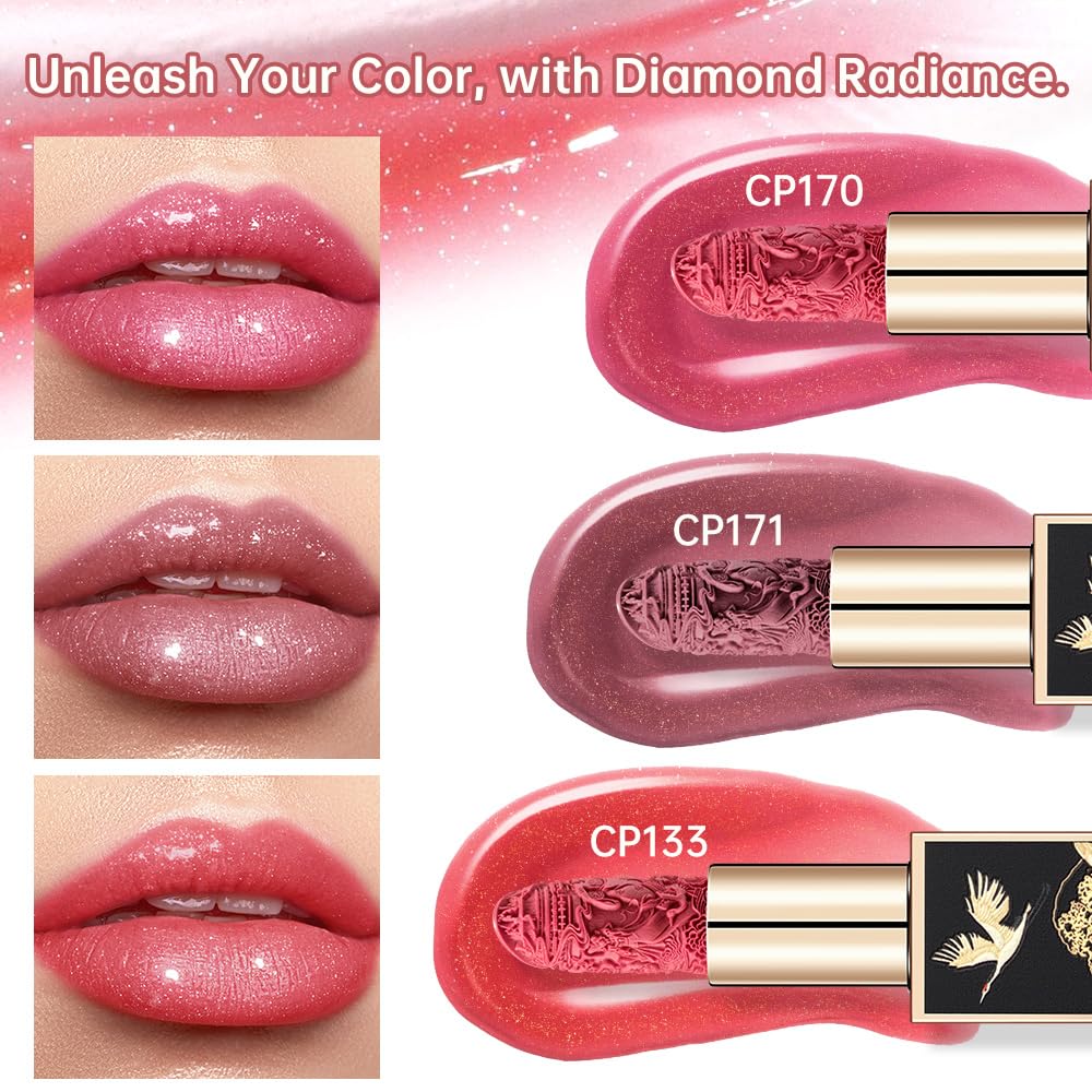 Catkin Lipstick 3pcs Set for Women, Full Coverage Shimmer Glow Finish, Long Lasting Weightless with Hydrating Creamy Texture 04