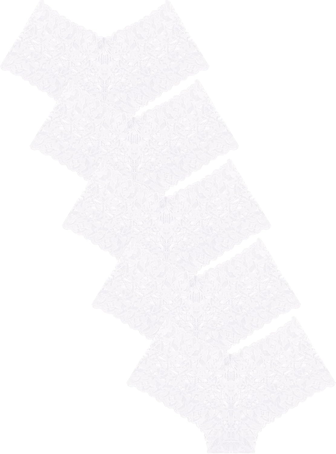 Sexy Women's Underwear Lace Shorts V Waist Breathable Cheeky Panties Boyshorts Underwear Women 5 Pack