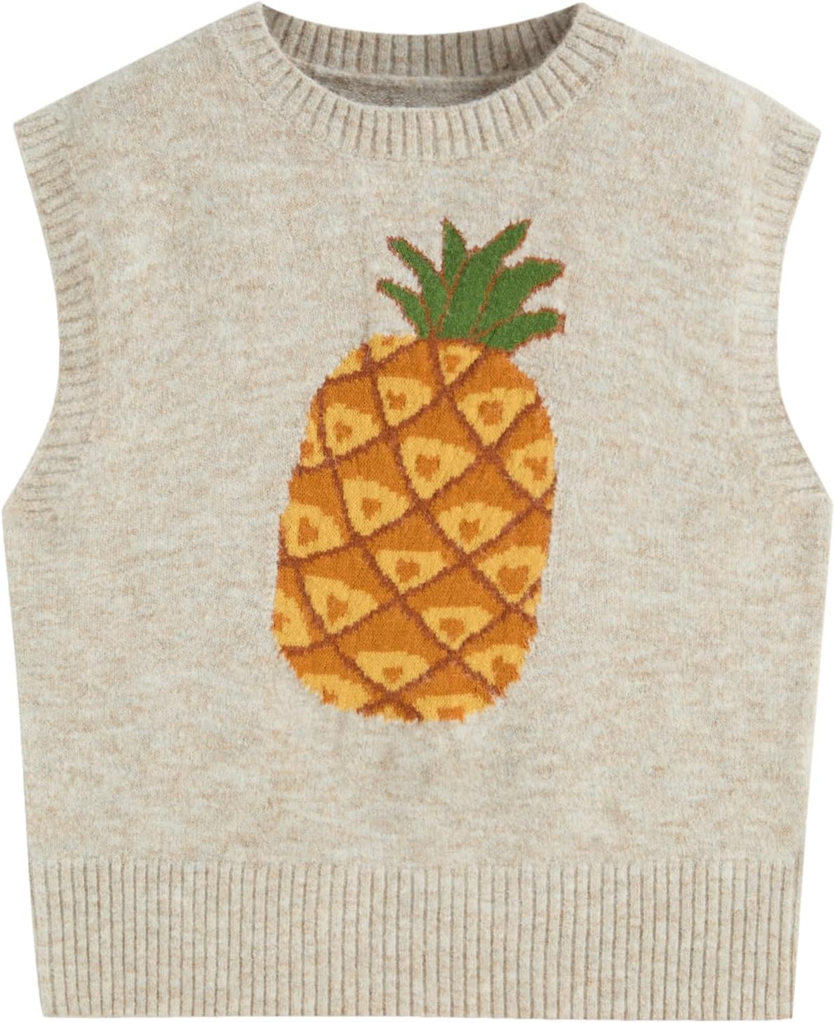 CIDER Women’s Sweater Vest Knit Sleeveless Pear Cute Graphic Sweater Vest Tank Top Fall Outfits