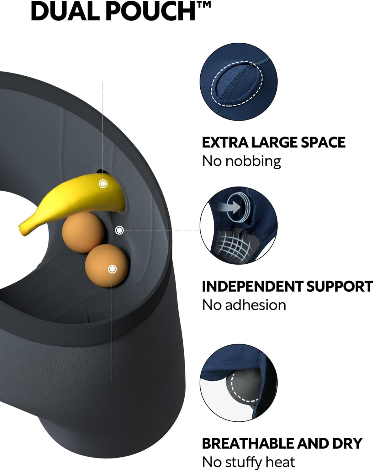 DAVID ARCHY Men's Underwear Ultra Soft Modal Dual Pouch Briefs Support Comfortable lightweight Briefs for Men 4 or 7 Pack