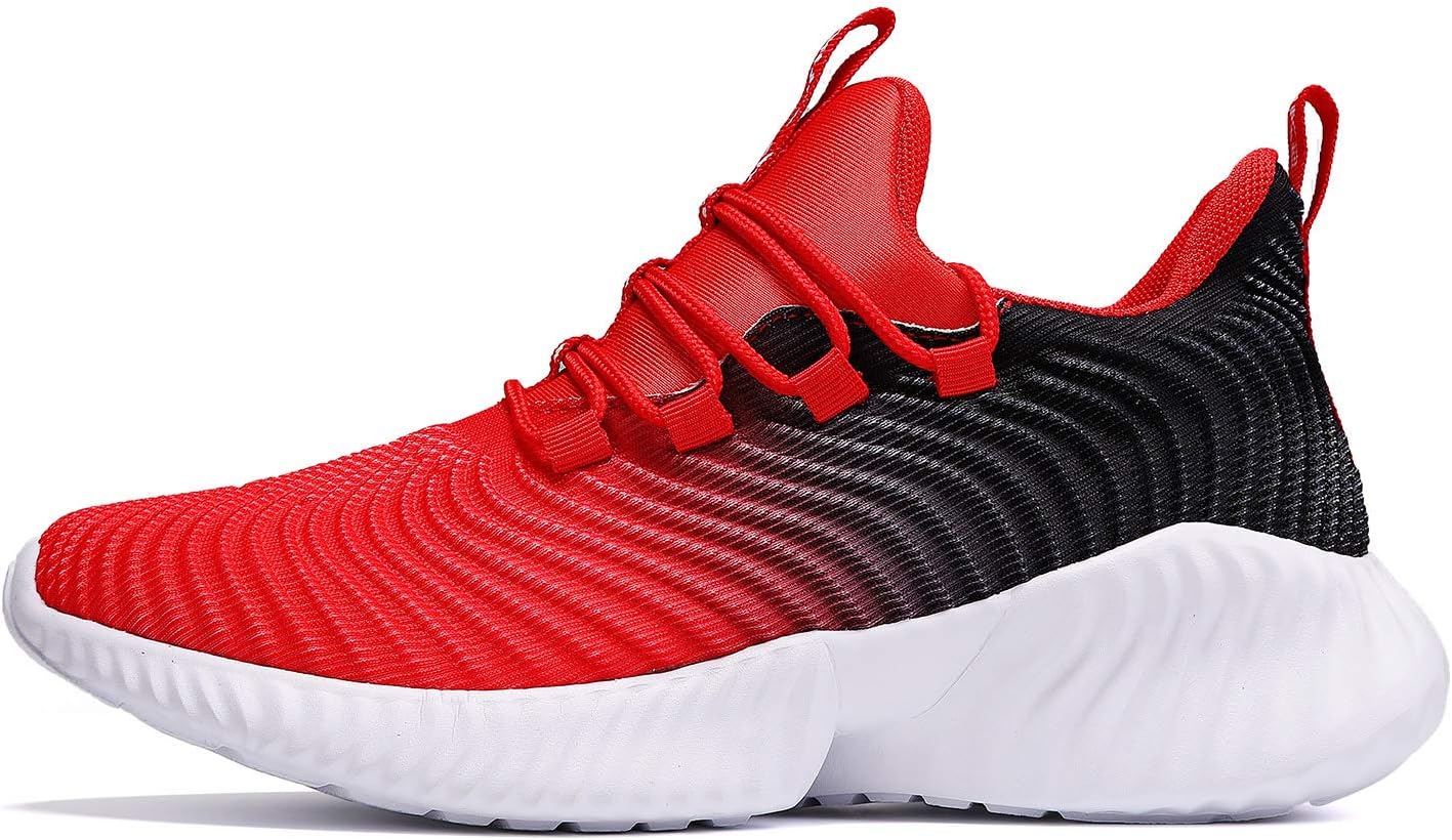 JMFCHI Boys Girls Kids' Sneakers Knitted Mesh Sports Shoes Breathable Lightweight Running Shoes for Kids Fashion Athletic Casual Shoes