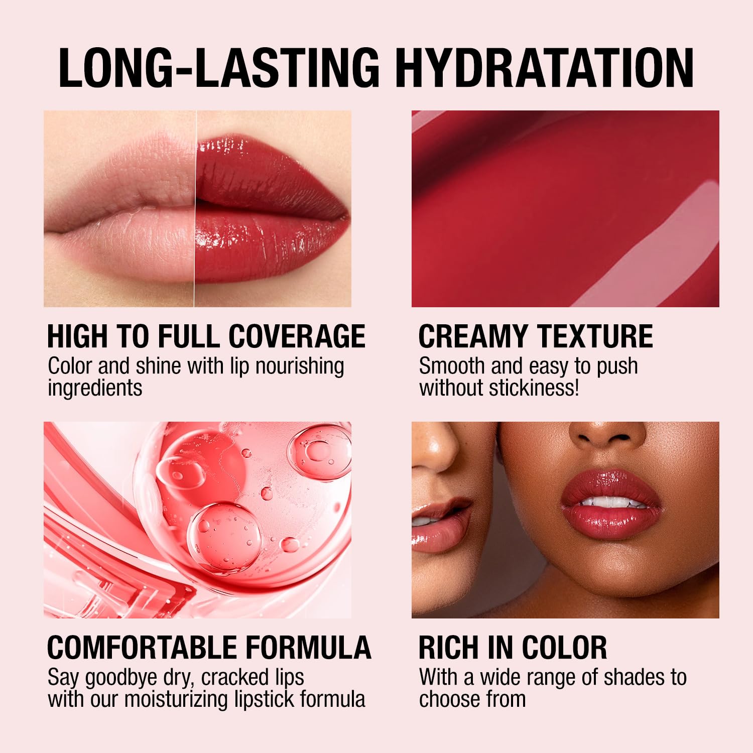 Jolilab 12 Colors Cream Texture Lip Gloss Set - Highly Pigmented,Hydrating, Moisturizing Makeup for Women（Set 12Color）