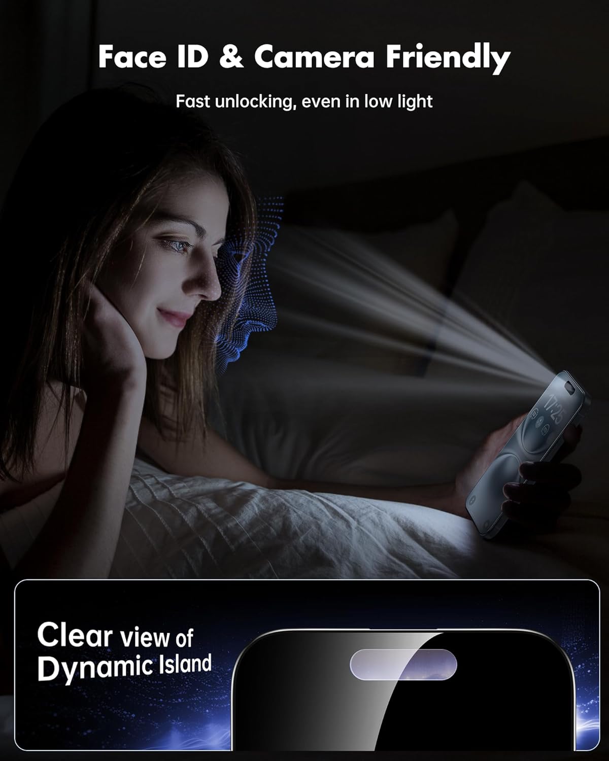 UNBREAKcable Privacy Screen Protector for iPhone 16 Pro Max (6.9-Inch), 2-Pack + 2 Lens Protectors｜25° Anti-Spy｜9H Hardness｜Anti-Fingerprint｜HD Clarity Tempered Glass