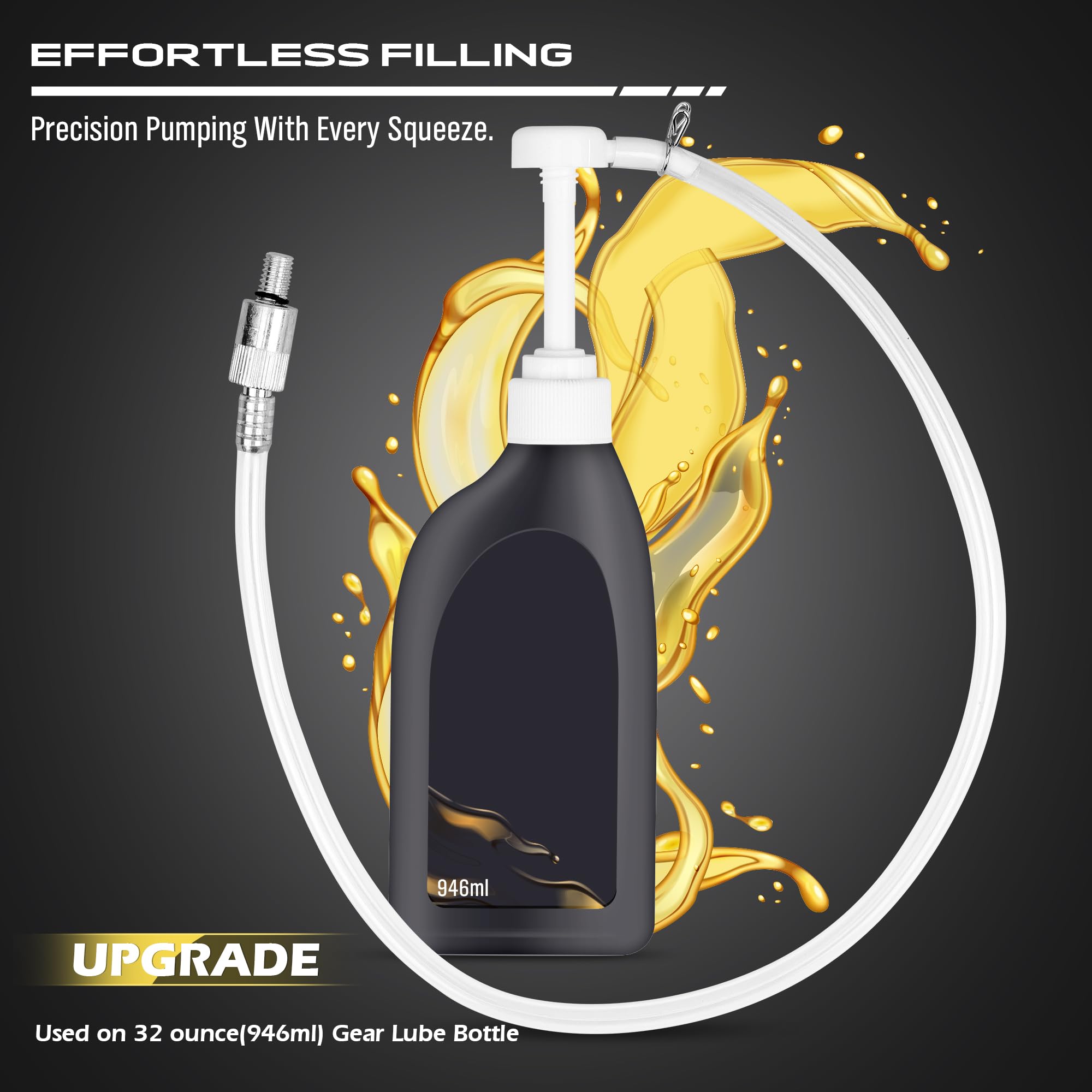 SEDY Lubricant Fluid Transfer Pump,Transmission Fluid Pump,Gear Oil Pump for Gallon Bottles & Wide Mouth Quart Bottles,Differential Fluid Pump,Hand Transfer Gear Oil,Transmission & Differential Fluid
