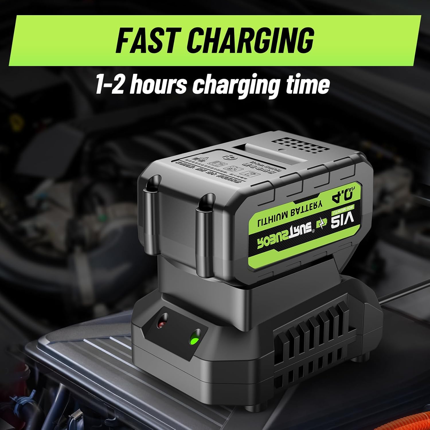 High Capacity 4.0Ah Battery for Impact Wrench, Long-Lasting Performance, Perfect Compatibility, Easy to Use, Universal for DIY and Professional Works