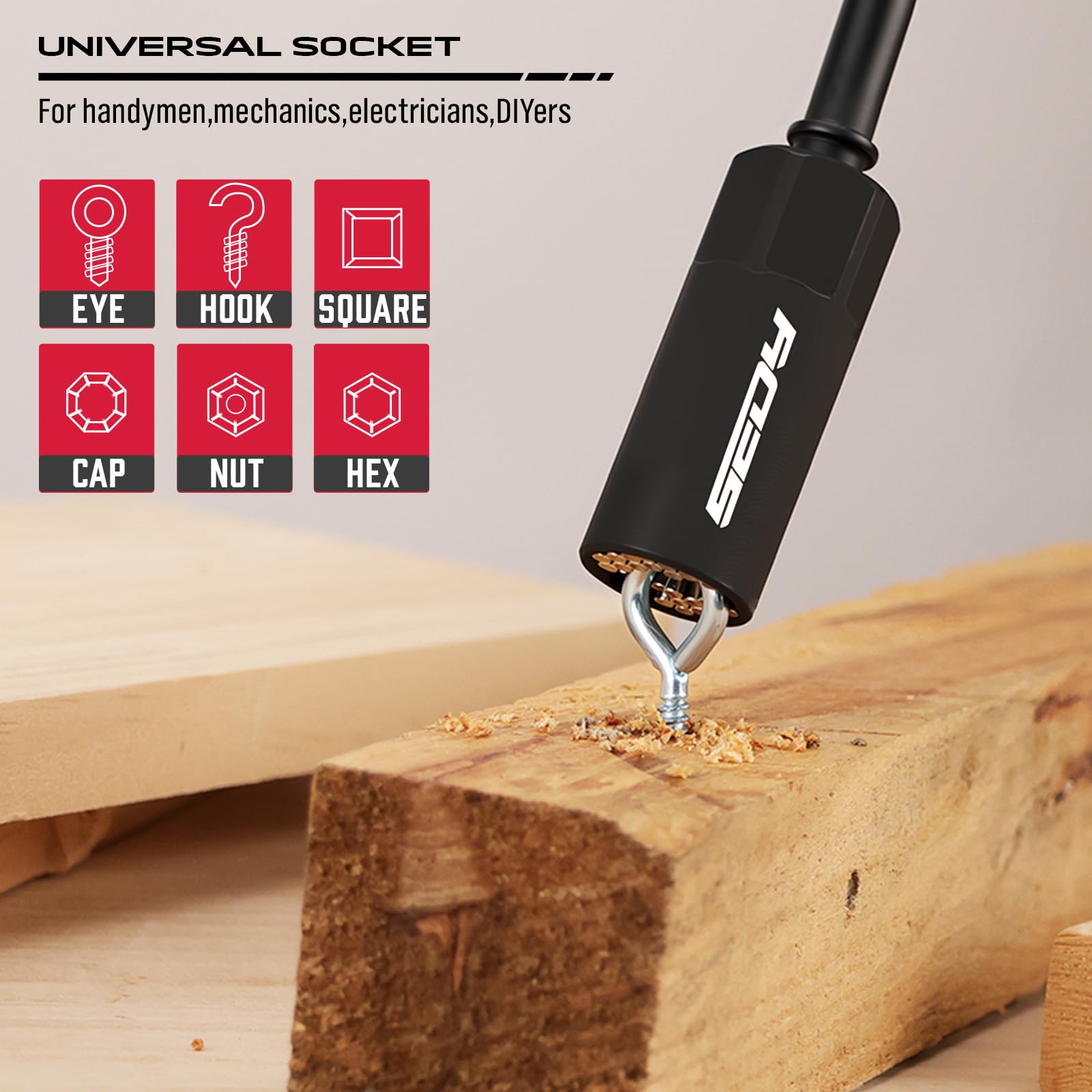 80-Piece Premium Magnetic Impact Nut Driver Set Metric & SAE with Socket Adapters, Bit Holder, Wing Nut Driver, Universal Sockets, Quick Release Extension, Power Bits