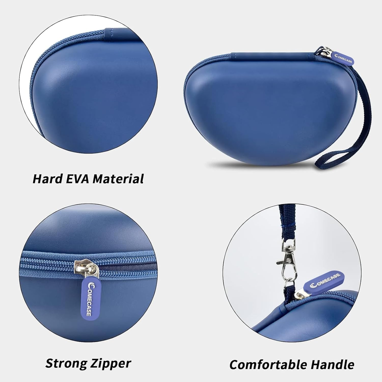 Headphone Case Compatible with Beats Solo 4/ Studio Pro x Kim Kardashian/ Solo3/ Studio3/ Solo2/ Solo Pro Bluetooth On-Ear Headphones Headset - Blue