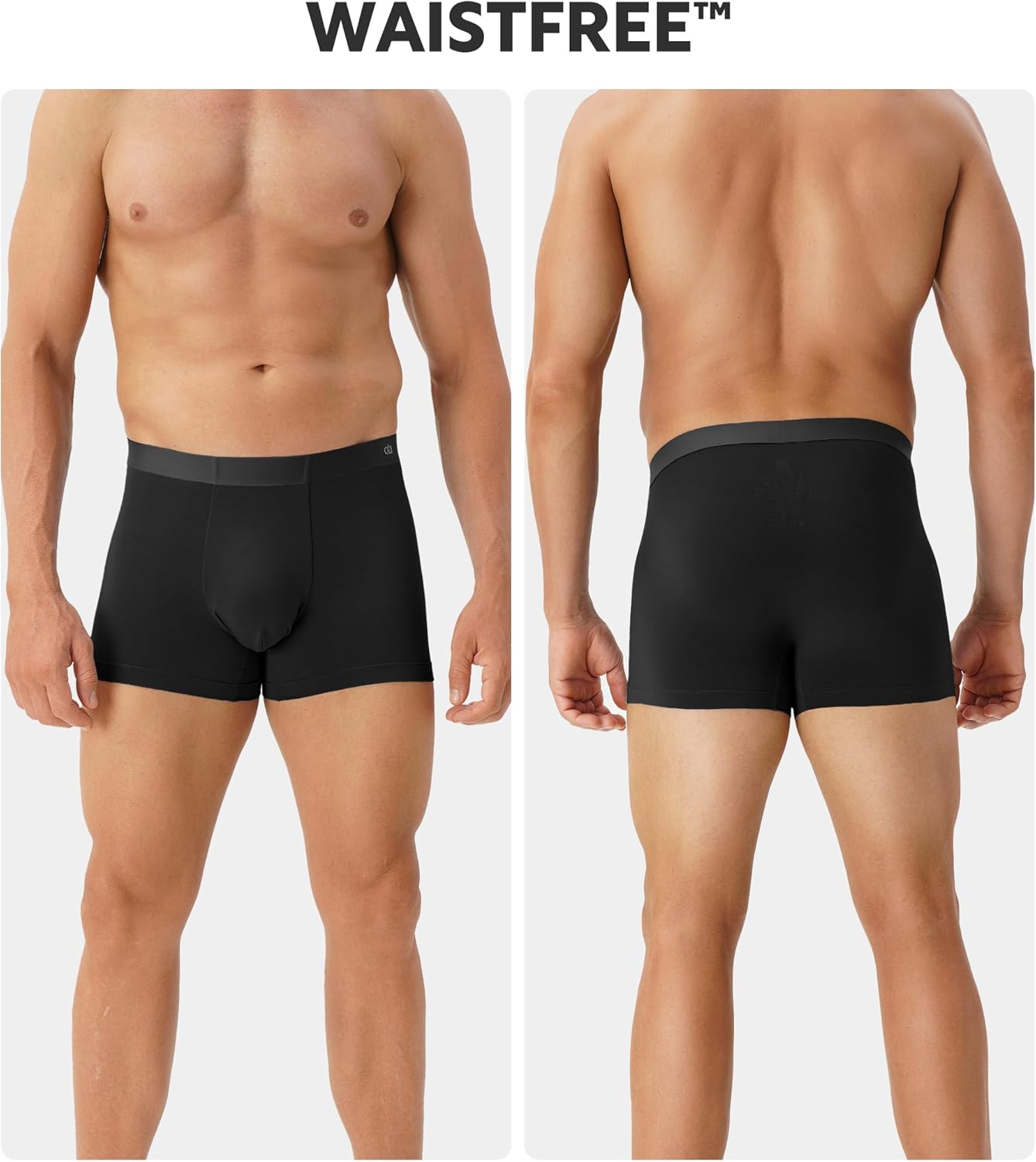 DAVID ARCHY Men's Underwear Trunks Modal Support Pouch Ultra Soft Breathable Seamless Underwear for Men 4 Pack