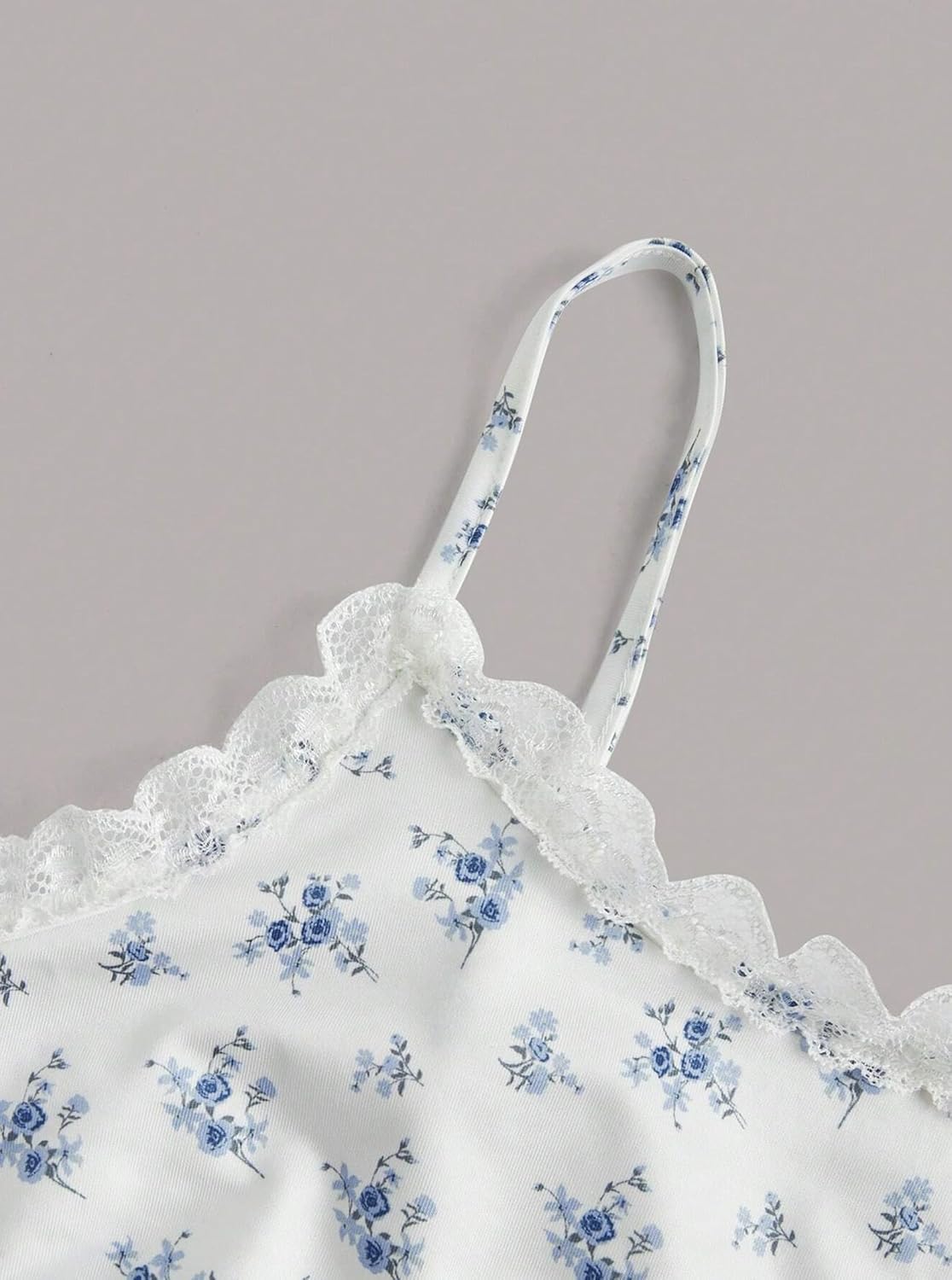 Hilinker Womens Sexy Pajama Set Ruched Lace Trim Cami and Shorts Summer Cute Pjs 2 Piece