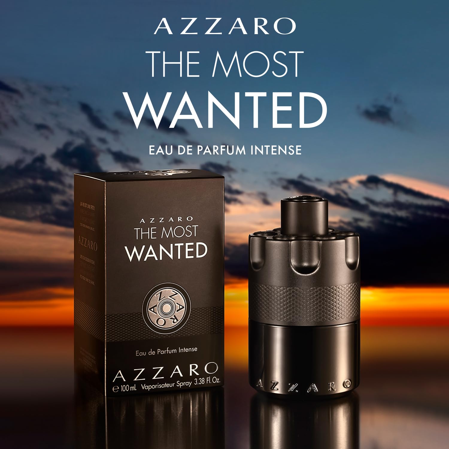 Azzaro The Most Wanted Eau de Parfum Intense - Woody & Seductive Mens Cologne - Fougère, Ambery & Spicy Fragrance for Date Night - Lasting Wear - Luxury Perfumes for Men