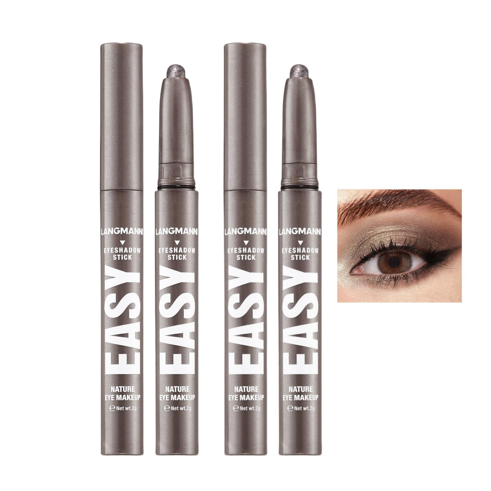 Jolilab Eyeshadow Stick Set, 8 Colors Matte Professional Bright-Colored Contouring and Highlight Eyeshadow Stick, Cream Waterproof Long Lasting High Pigmented Eye Shadow. (8, EYESHADOW B)