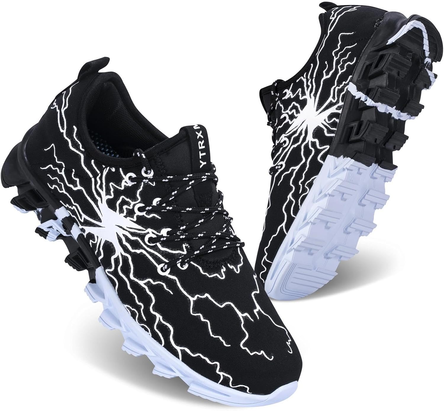 YTRXM Little/Big Boys Running Sneakers Lightweight Slip on Tennis Shoes