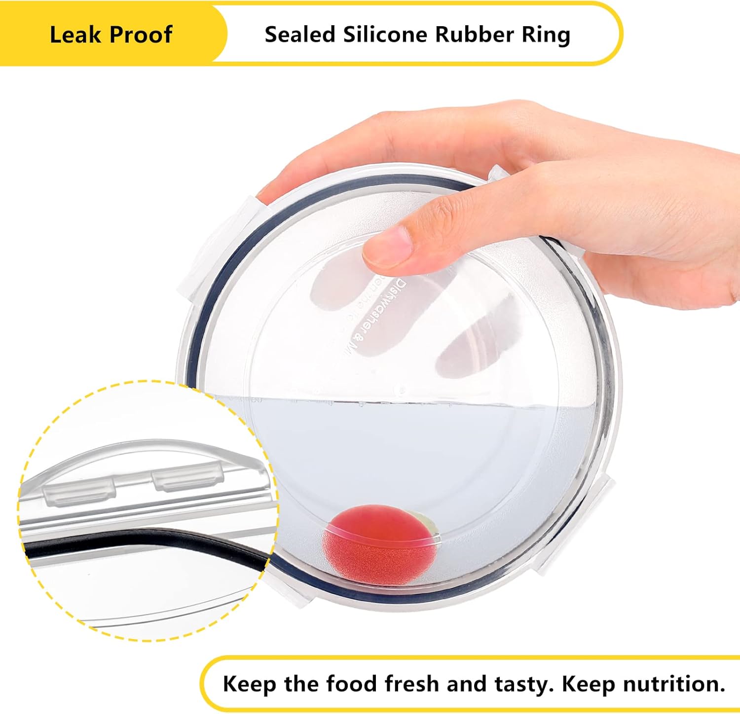 34 PCS Food Storage Containers Set with Airtight Lids (17 Lids &17 Containers) - BPA-Free Plastic Food Container for Kitchen Storage Organization, Fruit Meal-prep Containers with Labels & Marker