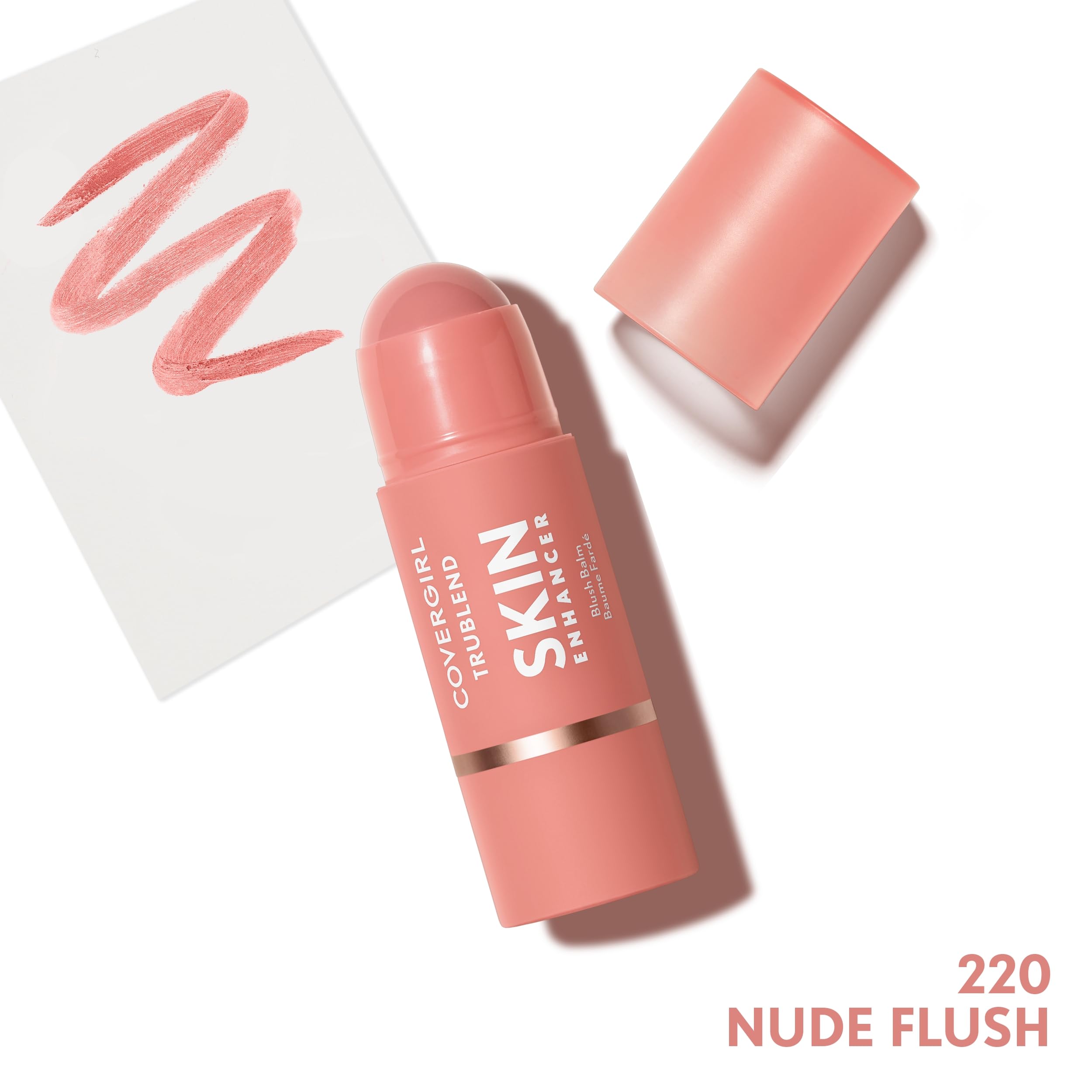 CoverGirl Trublend Skin Enhancer Contour Stick Balm, 110 Defined Contour, Vegan Formula, Easy to Use, Glides on Effortlessly, Non-Greasy, Doesn't Crease, 0.21oz