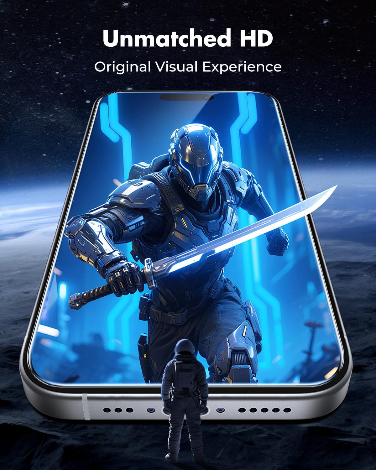 UNBREAKcable 4-Pack Screen Protector for iPhone 17, Double Shatterproof Tempered Glass [Easy Installation Frame] [9H Hardness] [99.99% HD Clear] [Case Friendly] for iPhone 6.3 inch