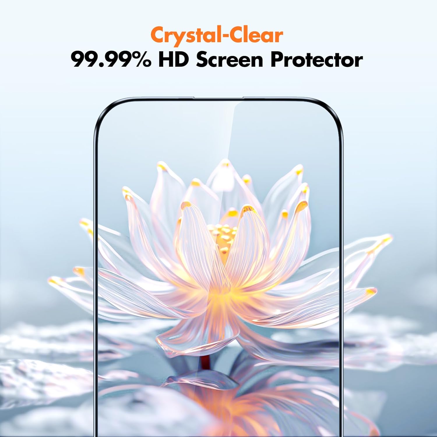 UNBREAKcable Screen Protector for iPhone 16 Plus/15 Plus [3-Pack] Full Coverage Double Shatterproof Tempered Glass [Installation Frame] [9H Hardness] [99.99% HD Clear] [Bubble Free] for iPhone 6.7"