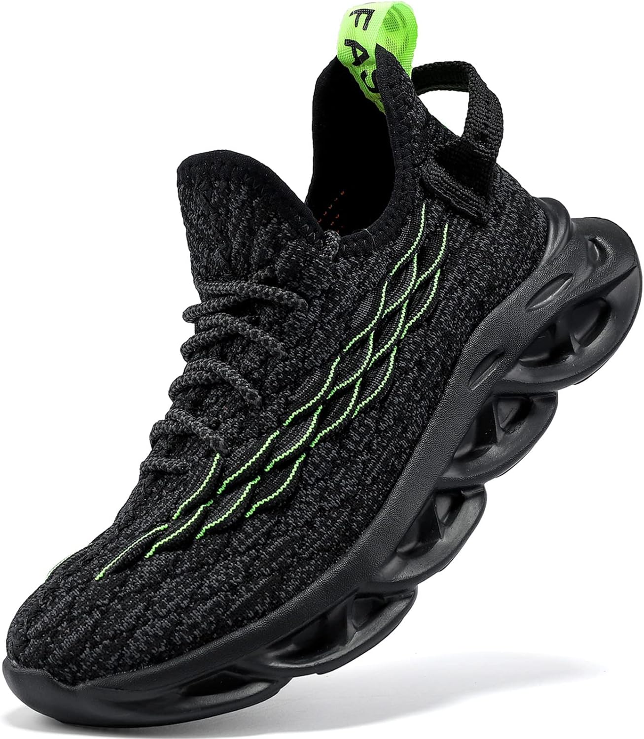 JMFCHI Boys Girls Kids' Sneakers Knitted Mesh Sports Shoes Breathable Lightweight Running Shoes for Kids Fashion Athletic Casual Shoes