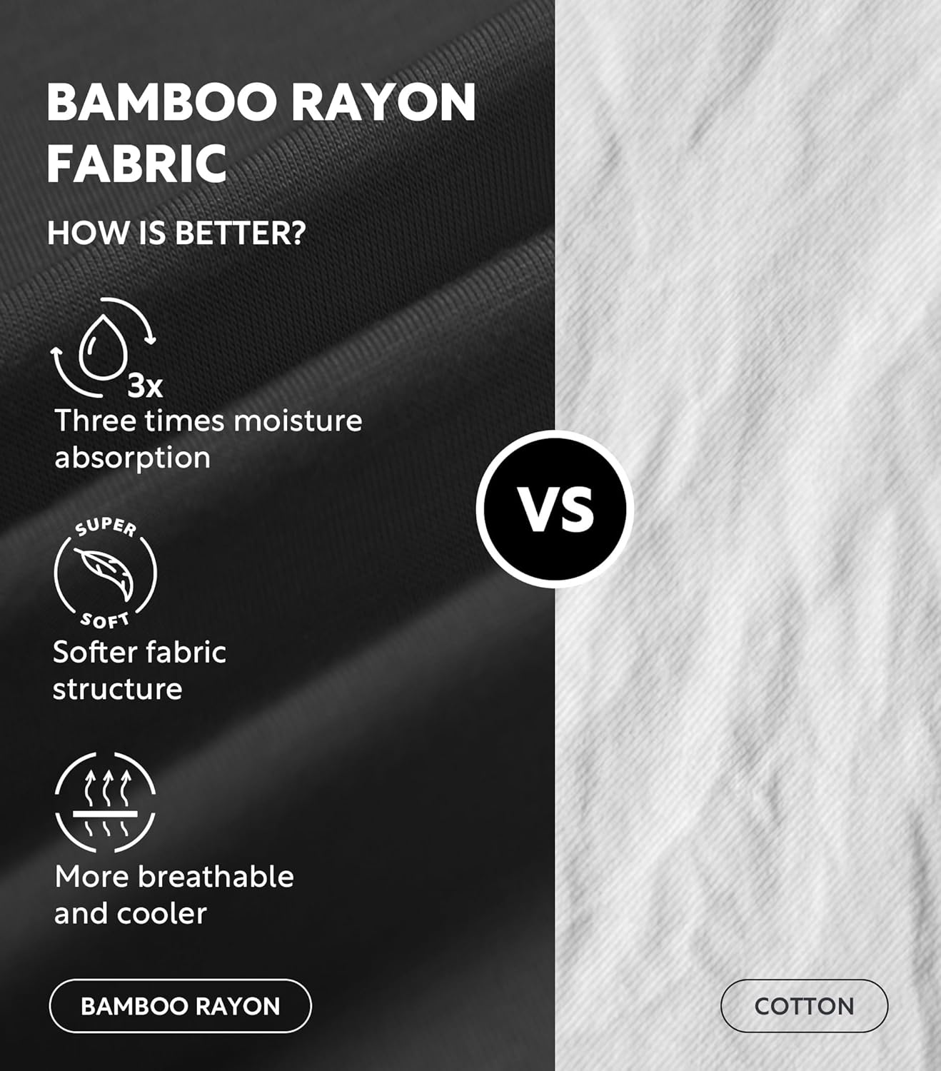 DAVID ARCHY Men's Tank Top Bamboo Rayon Undershirts Tank Shirt Moisture-Wicking A-Shirt for Men, 3 or 5 Pack